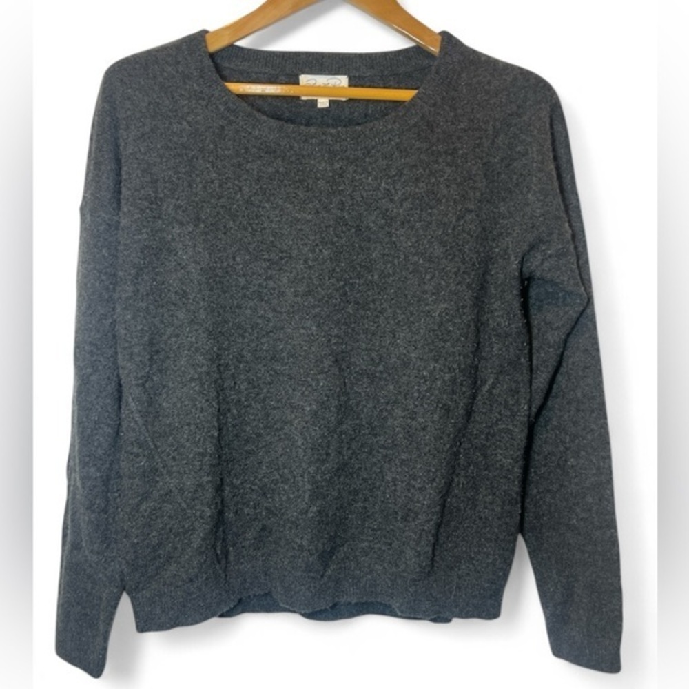 Feel The Piece Terre Jacobs Women XS S Gray 100% Cashmere Long Sleeve Sweater‎